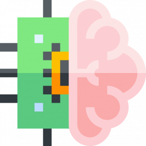 Brain combined with computer chip to represent artificial intelligence